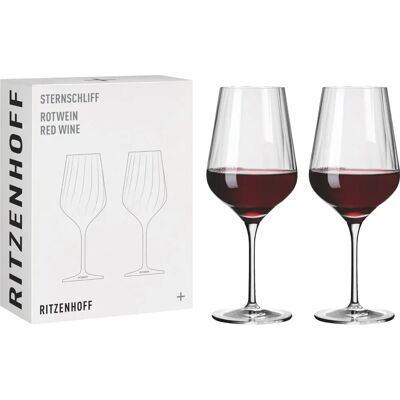 Verres à vin en cristal Ritzenhoff - Sternschliff - Pack de 2 Verres à vin en cristal Ritzenhoff - Sternschliff - Pack de 2