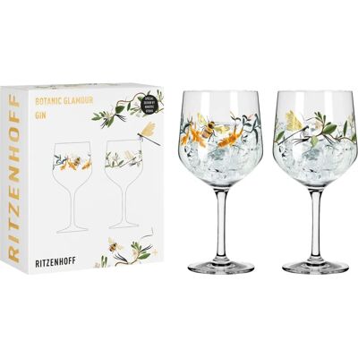 Set de 2 verres à gin - Joyanne Horscroft Flora Fauna 720ml Set de 2 verres à gin - Joyanne Horscroft Flora Fauna 720ml