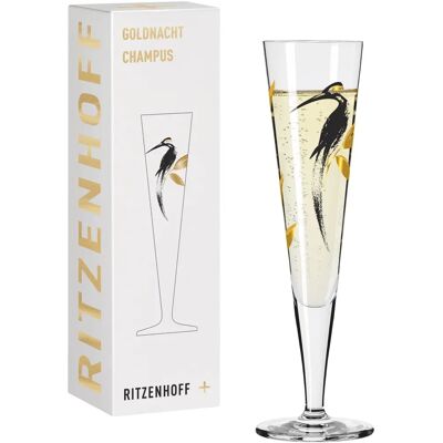 Ritzenhoff Goldnacht NO:21 Kristallchampagnerglas - Transparent Ritzenhoff Goldnacht NO:21 Kristallchampagnerglas - Transparent