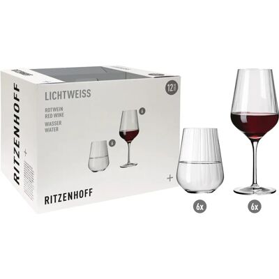 Ensemble de Verres à Vin et Eau Ritzenhoff - Style Minimaliste Moderne - Publicité Ensemble de Verres à Vin et Eau Ritzenhoff - Style Minimaliste Moderne - Publicité