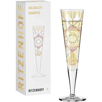 Ritzenhoff Goldnacht NO:26 - Verre de champagne transparent - Publicité Ritzenhoff Goldnacht NO:26 - Verre de champagne transparent - Publicité