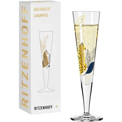 Ritzenhoff Goldnacht NO:32 - Blau/Gold Sektglas - Elegant Chic Ritzenhoff Goldnacht NO:32 - Blau/Gold Sektglas - Elegant Chic