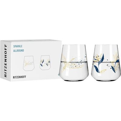 Ritzenhoff Sparkle Vann Glass 2-p Gull - Vann Glass Ritzenhoff Sparkle Vann Glass 2-p Gull - Vann Glass