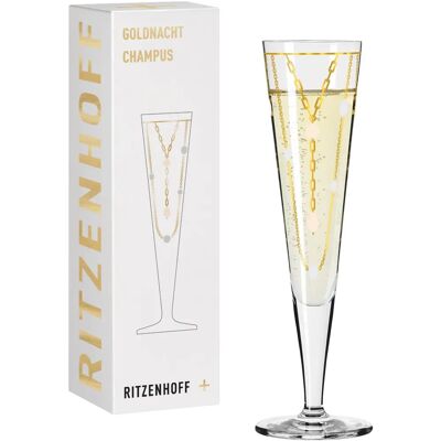 Ritzenhoff Goldnacht Champus 1039 Champagnerglas - Elegantes Gold-Design Ritzenhoff Goldnacht Champus 1039 Champagnerglas - Elegantes Gold-Design