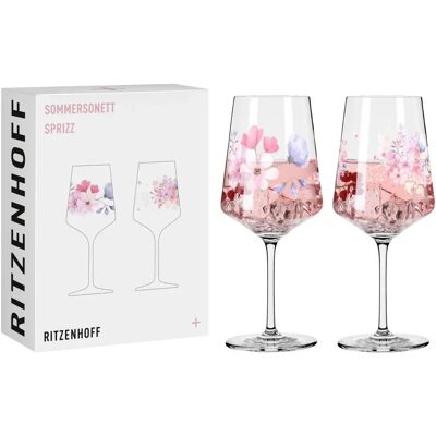 Ritzenhoff Sommersonett Bicchieri da Vino N° 17 & 18 - Multicolore - Set di 2 Ritzenhoff Sommersonett Bicchieri da Vino N° 17 & 18 - Multicolore - Set di 2