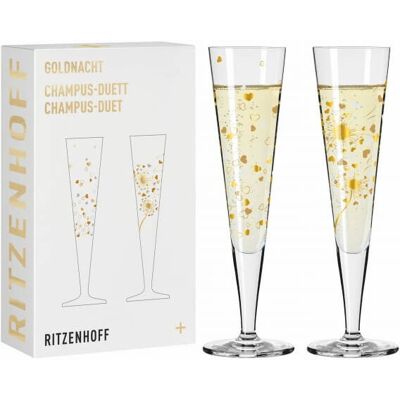 Ritzenhoff Goldnacht F24 Champagnefløyte - Flerfarget - Champagneglass Ritzenhoff Goldnacht F24 Champagnefløyte - Flerfarget - Champagneglass