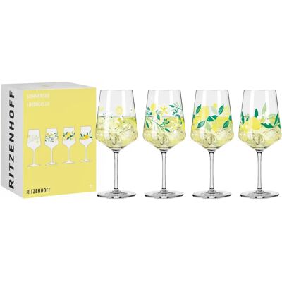 Set di 4 bicchieri aperitivo Ritzenhoff - Sommertau - 544 ml, Multicolore Set di 4 bicchieri aperitivo Ritzenhoff - Sommertau - 544 ml, Multicolore