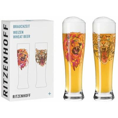 Ritzenhoff Vete No: 21 & 22 Flerfarget Ølglass - Ølglass Ritzenhoff Vete No: 21 & 22 Flerfarget Ølglass - Ølglass