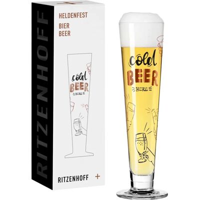 Ritzenhoff Heldenfest #16 Koppardekorerat Ölglas - Ölglas Ritzenhoff Heldenfest #16 Koppardekorerat Ölglas - Ölglas