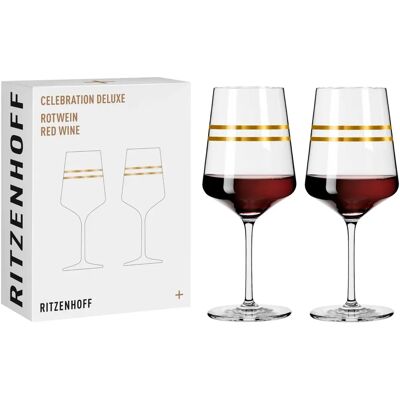 Ritzenhoff Sonja Eikler - Ensemble de 2 verres à vin rouge - Celebration - Publicité Ritzenhoff Sonja Eikler - Ensemble de 2 verres à vin rouge - Celebration - Publicité