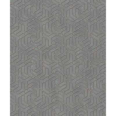 Papel pintado Marburg Gris Oscuro Geométrico - Papel Papel pintado Marburg Gris Oscuro Geométrico - Papel