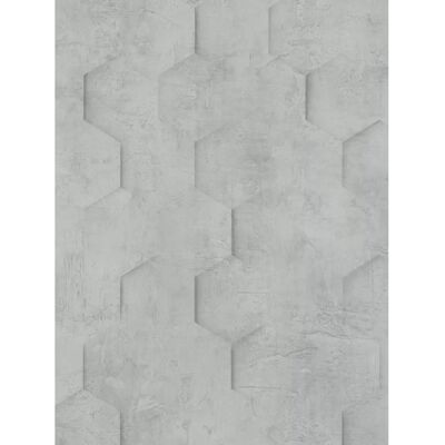 Papier peint Hexagone de Marburg - Texture 3D - Décoration murale - Publicité Papier peint Hexagone de Marburg - Texture 3D - Décoration murale - Publicité