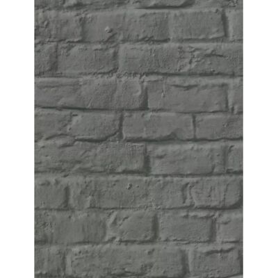 MARBURG Schwarze Ziegel Tapete - Wandbeklebung für Wohnzimmer & Küche MARBURG Schwarze Ziegel Tapete - Wandbeklebung für Wohnzimmer & Küche