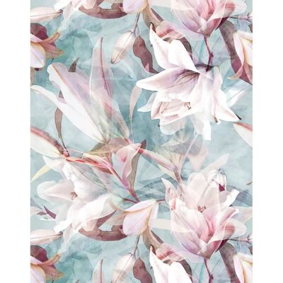 Marburg Magnolia Wandbild - 3D Vinyl Tapete für Wohnzimmer und Schlafzimmer Marburg Magnolia Wandbild - 3D Vinyl Tapete für Wohnzimmer und Schlafzimmer