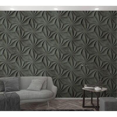 Marburg Grau 3D Tapete - Wandbelag für Wohnzimmer & Küche Marburg Grau 3D Tapete - Wandbelag für Wohnzimmer & Küche