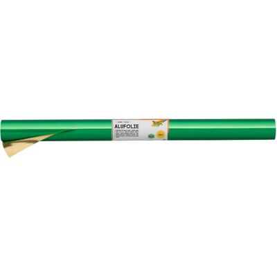Foglio di alluminio Folia Verde e Oro - 500mm x 10m - Materiale per bricolage Foglio di alluminio Folia Verde e Oro - 500mm x 10m - Materiale per bricolage
