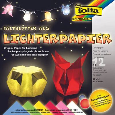CC Hobby Origami-Papper - Klasiska Färger - 30x30 cm - 80g - 12 Ark CC Hobby Origami-Papper - Klasiska Färger - 30x30 cm - 80g - 12 Ark