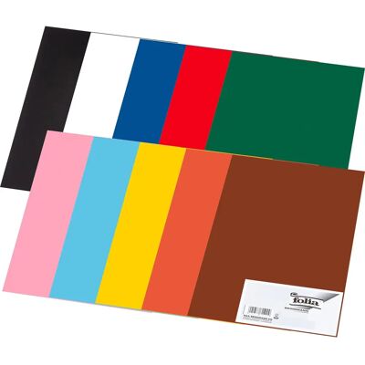 Hârtie de construcție colorată Folia - 130g/m² DIN A3 - 50 coli Hârtie de construcție colorată Folia - 130g/m² DIN A3 - 50 coli