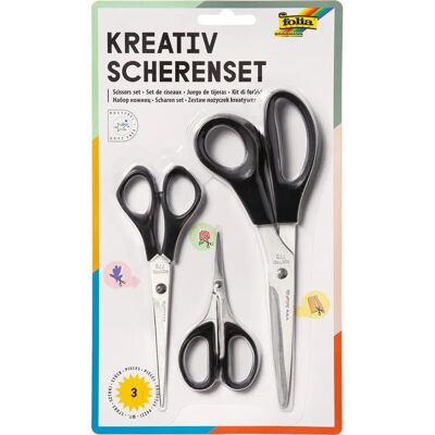 Folia Bringmann Folia Creativo Scissors Set - Professional, Black Folia Bringmann Folia Creativo Scissors Set - Professional, Black