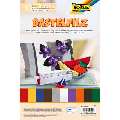Folia 520430 Bastelzubehör - Feines Acrylfilz, 200x300mm, Packung mit 4 Folia 520430 Bastelzubehör - Feines Acrylfilz, 200x300mm, Packung mit 4