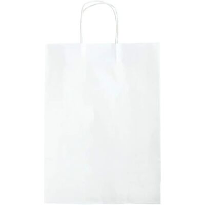 Sacs Cadeau Blancs Folia - Lot de 15, 31x42cm - Publicité Sacs Cadeau Blancs Folia - Lot de 15, 31x42cm - Publicité