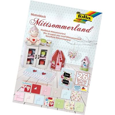 folia 46849 Midsummerland Mintás Szabálykocka - 24x34cm, 26 Lap folia 46849 Midsummerland Mintás Szabálykocka - 24x34cm, 26 Lap