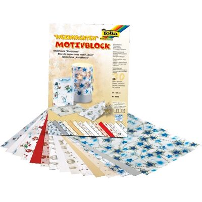 Folia 4849 papier d'art - Couleurs variées - 30 feuilles Folia 4849 papier d'art - Couleurs variées - 30 feuilles