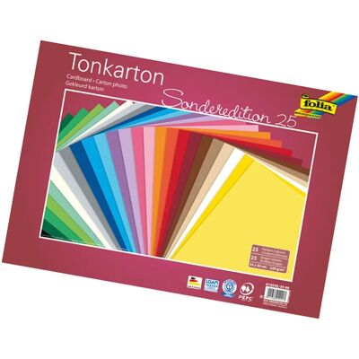 Folia Farbkarton Sonderedition 25 Blatt - 35x50cm - Recycling Folia Farbkarton Sonderedition 25 Blatt - 35x50cm - Recycling