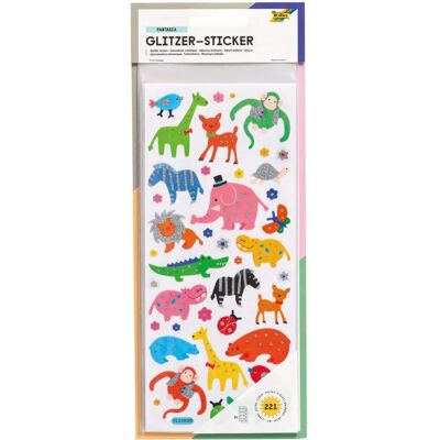 Folia Glitter-Stickers Fantasie - Stickers - Transparant - 5 Bladen Folia Glitter-Stickers Fantasie - Stickers - Transparant - 5 Bladen