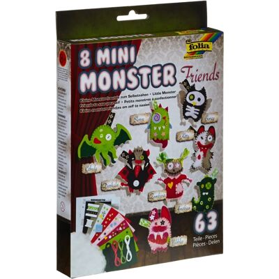 Folia Mini Monster Friends Set - Filz Bastelset Folia Mini Monster Friends Set - Filz Bastelset