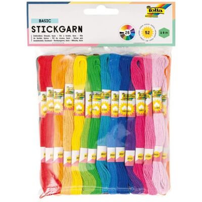 Hilo de Bordar Folia - 26 Colores - 8m - Modelo 23991 Hilo de Bordar Folia - 26 Colores - 8m - Modelo 23991