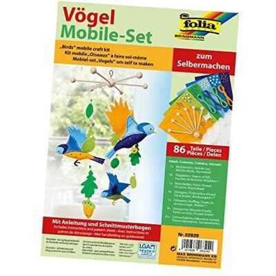 Folia 22839 Művészeti/kézműves játék - Mobil Szett Madarak Folia 22839 Művészeti/kézműves játék - Mobil Szett Madarak