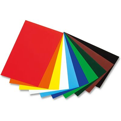 Folia Buntpapier, Gummiert, Farb sortiert - 80 g/m², 35x50cm, 50 Bögen Folia Buntpapier, Gummiert, Farb sortiert - 80 g/m², 35x50cm, 50 Bögen