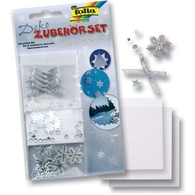 Folia Silber Weihnachts-Stempelset - Dekoratives Aufkleber & 3 Motive Folia Silber Weihnachts-Stempelset - Dekoratives Aufkleber & 3 Motive
