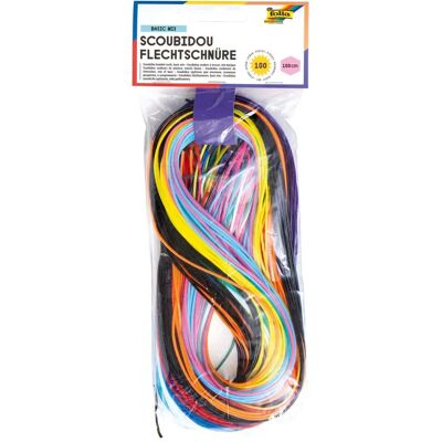 Folia Kunststofffäden für Scoubidou - Packung mit 4 Folia Kunststofffäden für Scoubidou - Packung mit 4