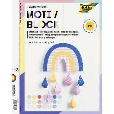 Bloc de Papier Intensif de FOLIA - Papier pour bricolage Bloc de Papier Intensif de FOLIA - Papier pour bricolage