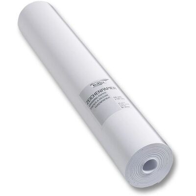 Folia Skizzenrolle - 80 g/m², 50x50m - Weiß - Zeichenpapier Folia Skizzenrolle - 80 g/m², 50x50m - Weiß - Zeichenpapier