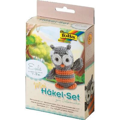 Folia - Mini kit de crochet Hibou - Kit d'artisanat Folia - Mini kit de crochet Hibou - Kit d'artisanat