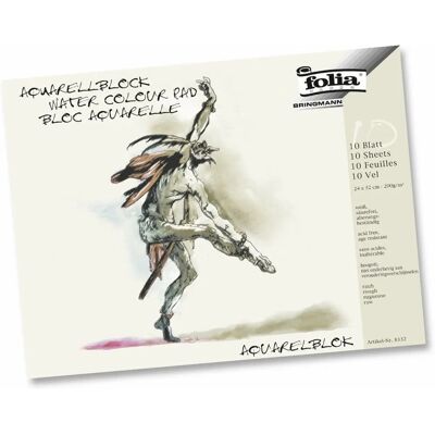 Bloc d'aquarelle folia 36x48cm 200g - Papier d'art - Publicité Bloc d'aquarelle folia 36x48cm 200g - Papier d'art - Publicité