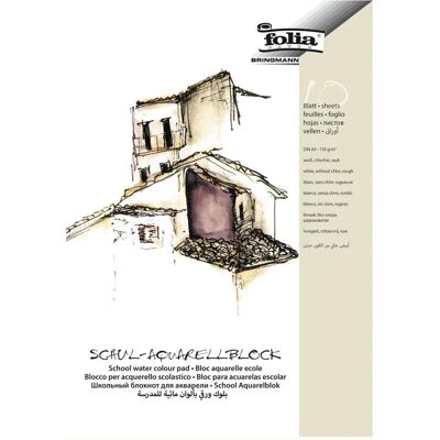 Folia A4 Zeichenpapier - Raue Oberfläche - 150 g/m² - Weiß Folia A4 Zeichenpapier - Raue Oberfläche - 150 g/m² - Weiß