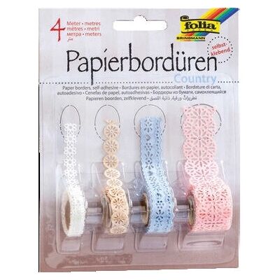 Folia 13803 Bastelband - Mehrfarbig - 4 x 1m - Bastelband Folia 13803 Bastelband - Mehrfarbig - 4 x 1m - Bastelband
