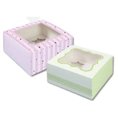 Folia Geschenkboxen-Set bunt - 2 Stück, lebensmittelecht Folia Geschenkboxen-Set bunt - 2 Stück, lebensmittelecht