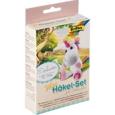 Folia Mini-Häkelset 'Einhorn' - Bastelspielzeug Folia Mini-Häkelset 'Einhorn' - Bastelspielzeug