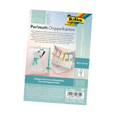 Folia - 179501 - Pearl White - Greeting card Folia - 179501 - Pearl White - Greeting card
