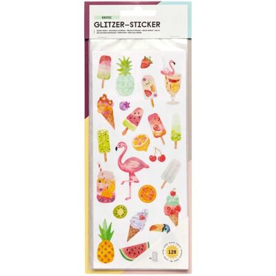 Pegatinas con brillo Exotic de Folia - Pack de 128 pegatinas Pegatinas con brillo Exotic de Folia - Pack de 128 pegatinas