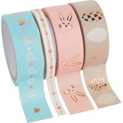 Folia Washi Tape 'HOTFOIL FRÜHJAHR II' - 3/4 Turquoise - Washi Tape - Pasen Folia Washi Tape 'HOTFOIL FRÜHJAHR II' - 3/4 Turquoise - Washi Tape - Pasen
