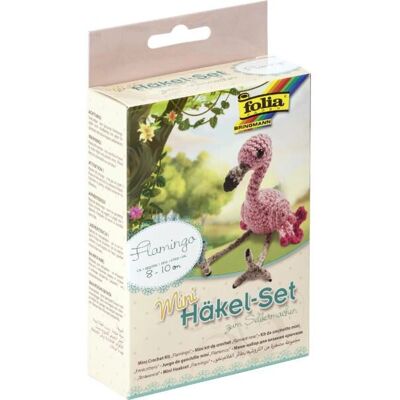 Folia Horgoló készlet - Rózsaszín flamingó - Művészeti és kézműves játék Folia Horgoló készlet - Rózsaszín flamingó - Művészeti és kézműves játék