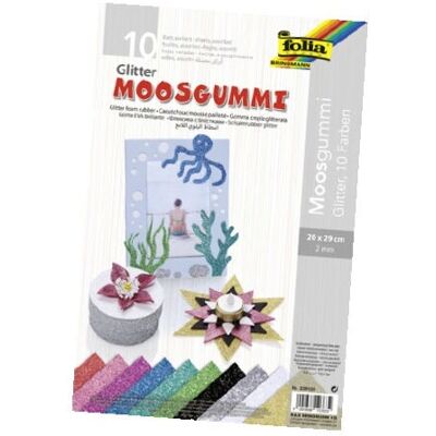 Folia Schiuma EVA Multicolore - 20x29cm, 10 fogli Folia Schiuma EVA Multicolore - 20x29cm, 10 fogli