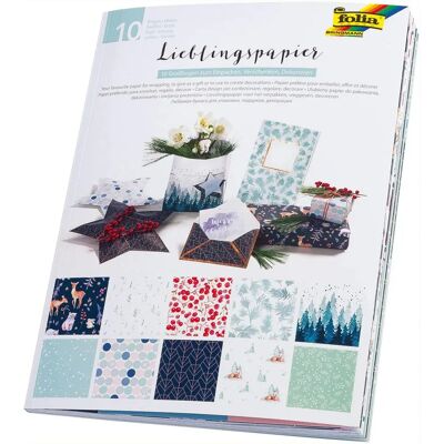 Folia Winter Dekoratives Papier - 50x70cm, 10 Motive Folia Winter Dekoratives Papier - 50x70cm, 10 Motive