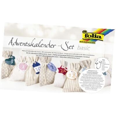 Folia 64121 Advent Calendar with Fabric Bags Folia 64121 Advent Calendar with Fabric Bags